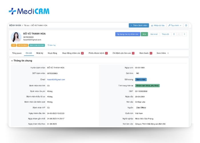 Quản lý hồ sơ bệnh nhân điện tử (EHR/EMR)