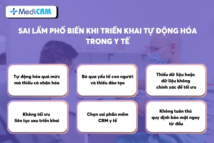 Sai lầm phổ biến khi triển khai tự động hóa trong y tế