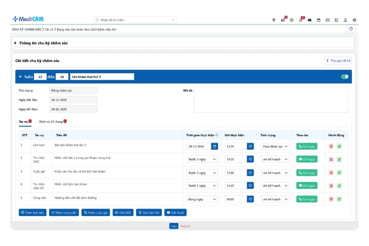 MediCRM tối ưu giai đoạn “Sau” khám