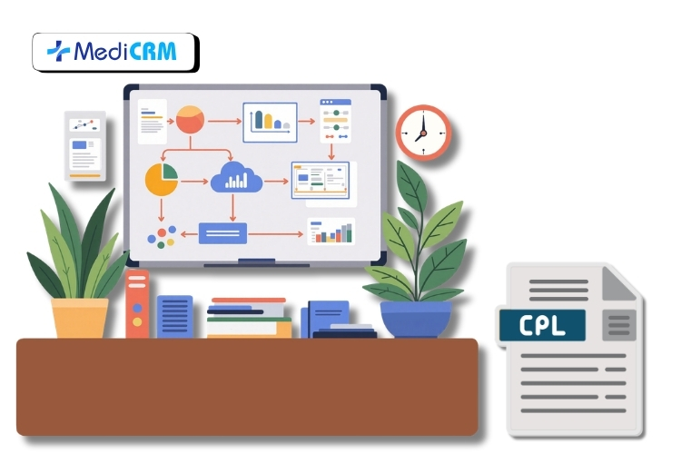 CRM chuỗi phòng khám hỗ trợ tracking CPL theo chi nhánh chính xác