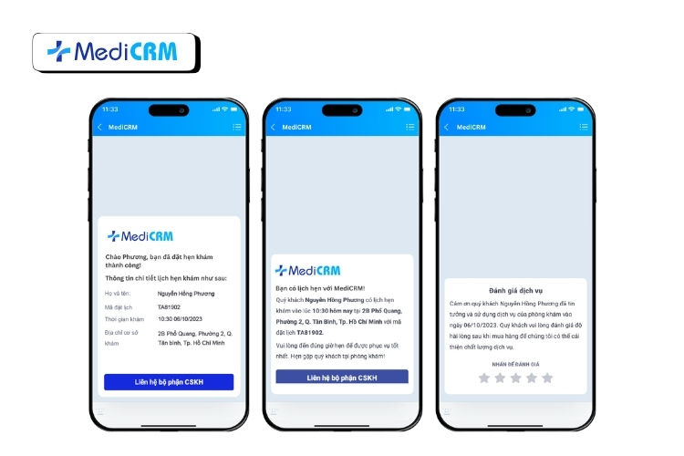 MediCRM giúp phòng khám tự động hóa chăm sóc bệnh nhân hiệu quả hơn